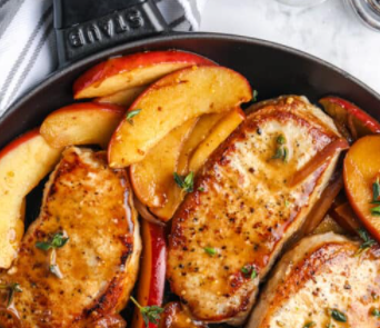 Pan Fried Pork Chops with Apples - Maglio Companies