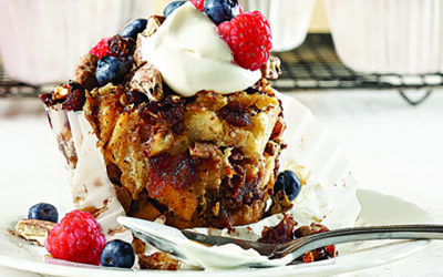 French Toast Muffins with Yogurt and Berries